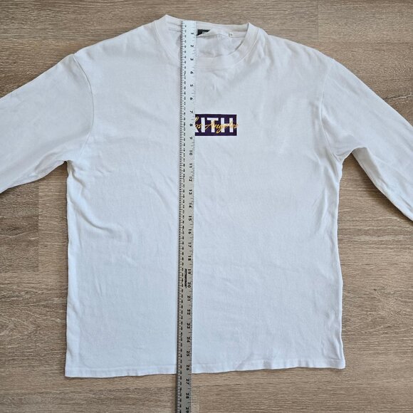 Kith Los Angeles Box Logo Long Sleeve Tee XS 100% Cotton Rare Deadstock Lakers - Picture 3 of 16